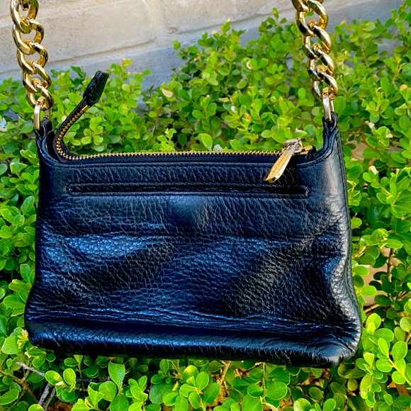 Michael Kors black pebbled leather crossbody bag purse - Picture 2 of 12